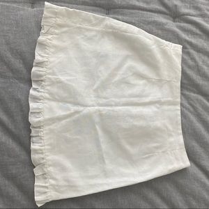 White linen Charlie Holiday lined skirt size us 4 NWOT
